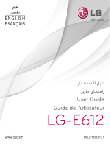 LG LGE612.AHKGBK Manuel utilisateur
