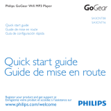 Philips SA3 GoGear SA3CNT16 Guide de démarrage rapide