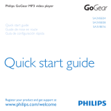 Philips SA3 SA3VBE08 Guide de démarrage rapide