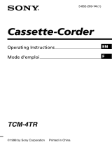 Sony TCM-4TR Mode d'emploi