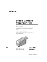 Sony CCD TR555E Le manuel du propriétaire