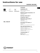 Indesit WIL 1400 OT (EU) Le manuel du propriétaire