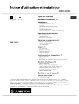 Indesit ALE 790 CX (FR) Le manuel du propriétaire