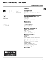 Hotpoint ARTXL 89 Le manuel du propriétaire