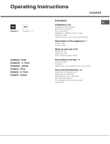 Hotpoint Ariston CG64SG1 X F/HA Mode d'emploi