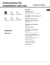 Indesit AQ9F 492 U (EU) Le manuel du propriétaire