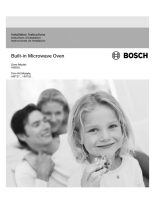 Bosch Microwave Oven Guide d'installation