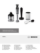 Bosch MSM87165/01 Manuel utilisateur