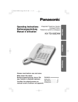 Panasonic KX-TS100EXW Le manuel du propriétaire