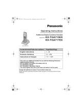 Panasonic KX-TGA715 Le manuel du propriétaire