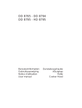 Aeg-Electrolux DD8765M/CH Manuel utilisateur