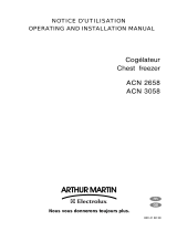 ARTHUR MARTIN ELECTROLUX ACN2658 Manuel utilisateur