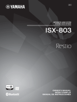Yamaha Restio ISX-803 Le manuel du propriétaire