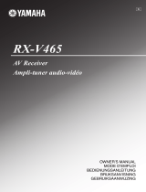 Yamaha RX-V465 Le manuel du propriétaire