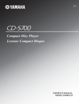 Yamaha CD-S700 Le manuel du propriétaire