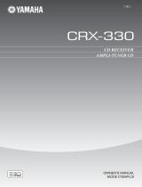 Yamaha CRX-330BL - CRX 330 CD Receiver Le manuel du propriétaire