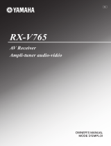 Yamaha RX-V765 Le manuel du propriétaire