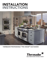 Thermador  PRG486NLG  Guide d'installation