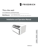 Friedrich WE15D33A WallMaster Installation and Operation Manual