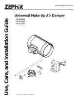 Zephyr ZPAK2500W Make Up Air Damper Manual