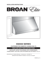 Broan E60000 Series Guide d'installation
