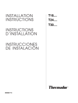 Thermador TFL18IR800 Guide d'installation