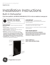 GE Profile PDW1800KWW Guide d'installation