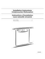 Whirlpool WDF518SAFW Guide d'installation