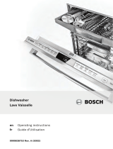 Bosch Benchmark Dishwasher Mode d'emploi