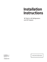GE Monogram ZIFP360NHLH Guide d'installation