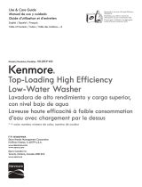 Kenmore 4.3 cu. ft. Top Load Washer w/ Exclusive Triple Action Impeller - White 25132 Le manuel du propriétaire