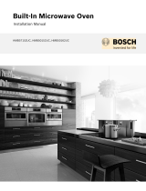 Bosch HMB50162UC Guide d'installation