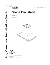 Zephyr Siena Pro Island ZSL-E48AS Manuel utilisateur