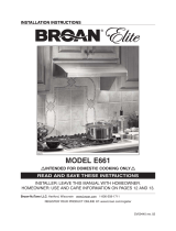 Broan BRE66130WH Guide d'installation