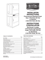 Maytag Commercial MLE26PDBYW Guide d'installation