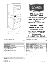 Maytag Commercial MLG27PDBWW Guide d'installation