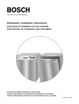 Bosch Appliances Dishwasher 9000060331 (8503) Manuel utilisateur