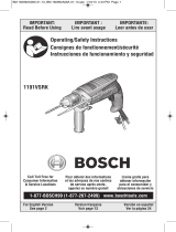 Bosch Drill 1191VSRK Manuel utilisateur