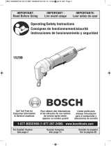 Bosch Grinder 1529B Manuel utilisateur