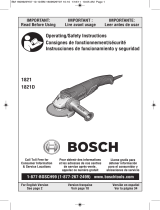 Bosch Power Tools Grinder 1821D Manuel utilisateur