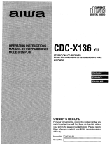 Aiwa CDC-X116 YU Manuel utilisateur