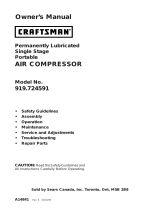 Craftsman Air Compressor 919.724591 Manuel utilisateur