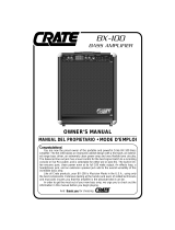 Crate Musical Instrument Amplifier BX-100 Manuel utilisateur