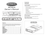 Jensen MP5610 - In-Dash CD Player Manuel utilisateur