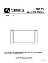 Audiovox Flat Panel Television FPE4217P Manuel utilisateur