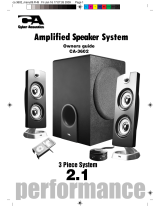Cyber Acoustics Speaker System CA-3602 Manuel utilisateur