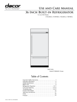 Dacor Refrigerator EF36LNBSS Manuel utilisateur