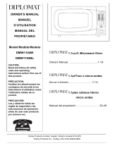 Diplomat Microwave Oven DMW1104BL Manuel utilisateur