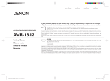 Denon Stereo Receiver AVR-1312 Manuel utilisateur