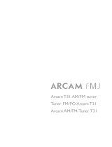 Arcam Stereo System T31 Manuel utilisateur